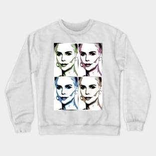 Woman (pop art) Crewneck Sweatshirt